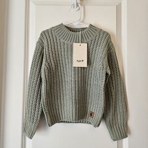 NWT Kyte Baby Crew Neck Sweater - Sage Green 3T